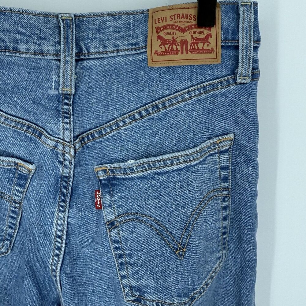 Levi’s Ribcage Straight Ankle Blue Jeans Button Fly Women’s Size 28x27 - Picture 5 of 7